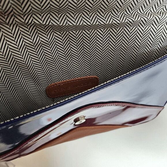 Steve Madden Clutch Bag Colorblock NWT Women's Multicolor One Size - Picture 3 of 5